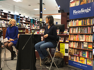 Series creator Lyn White in conversation with author Michelle Aung Thin